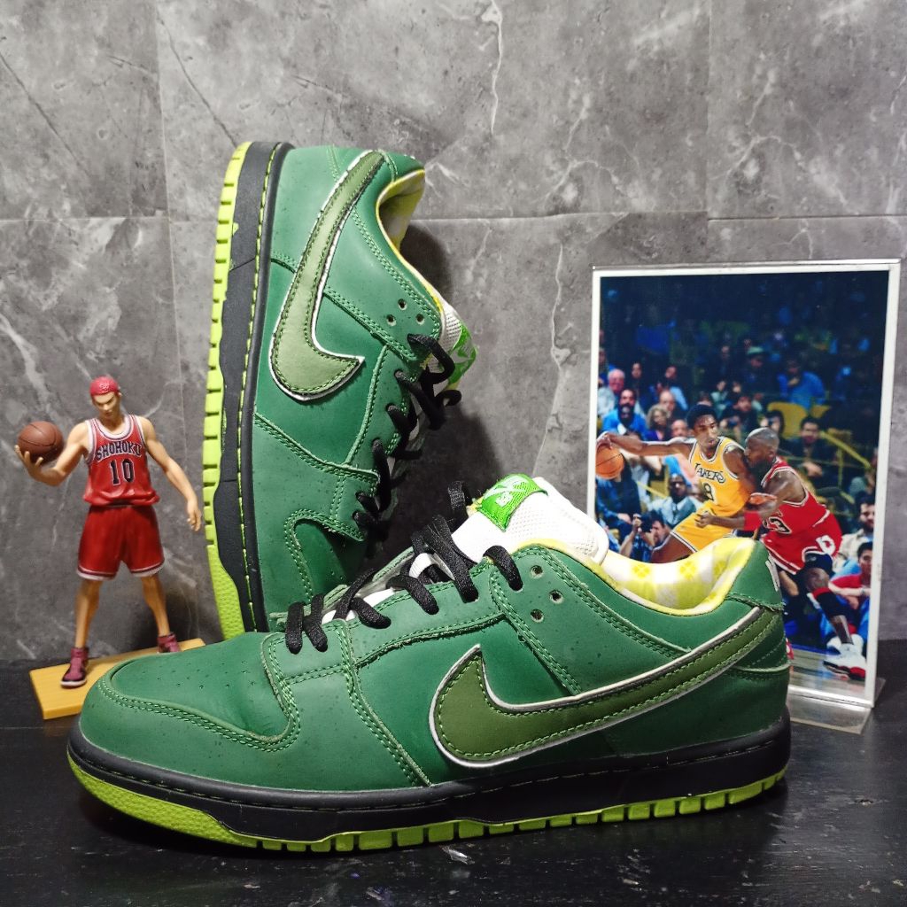 SEPATU BRANDED KONDISI ISTIMEWAH Nike SB Dunk Low x Concepts "Green Lobster" Ukuran 42 insol 26,5cm