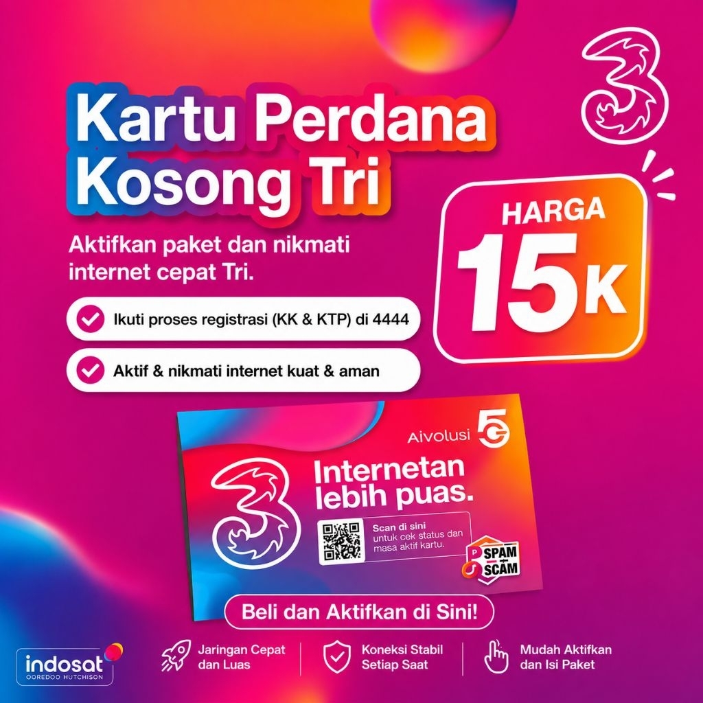Kartu Perdana Happy Tri (KPK)