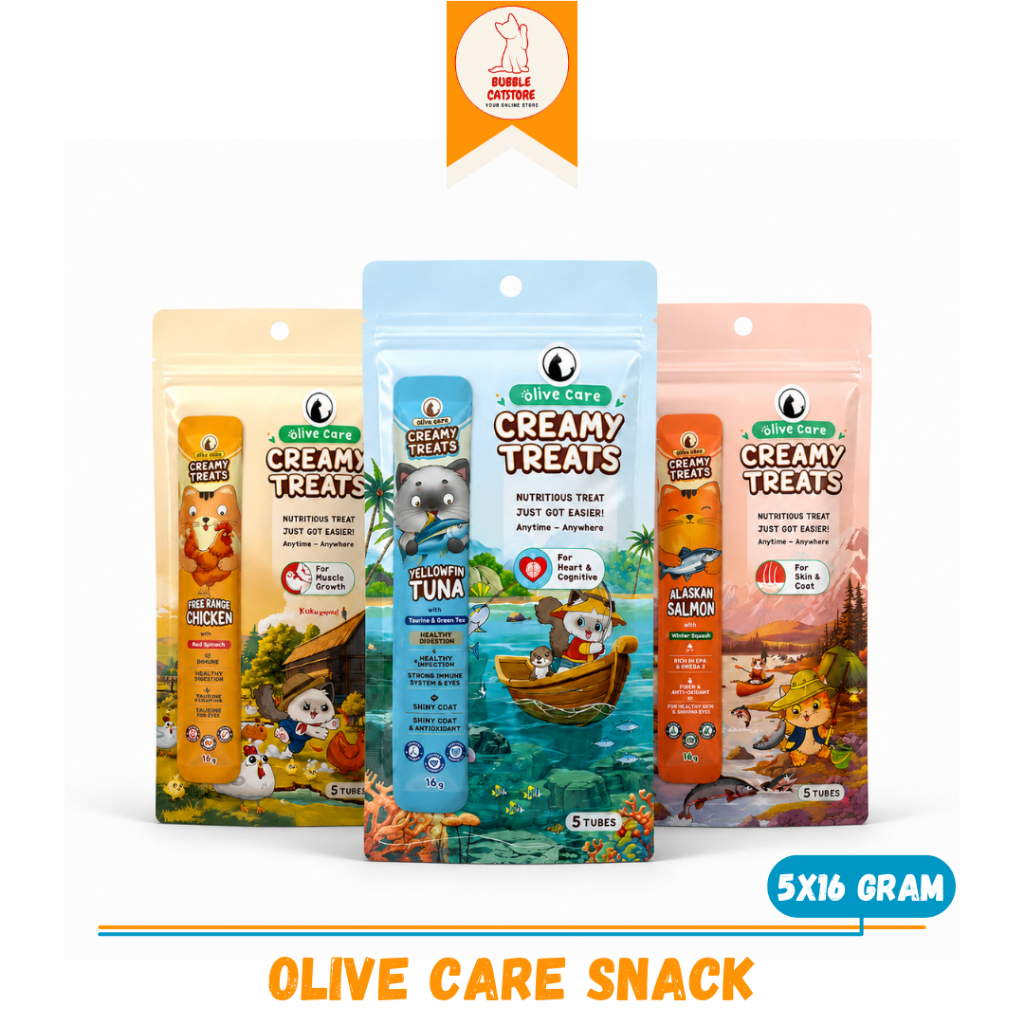 Olive Care CREAMY TREATS 5 x 16gr