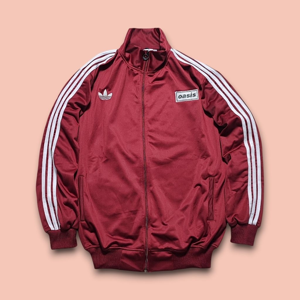 JAKET TRACKTOP ADIDAS X OASIS MARUN
