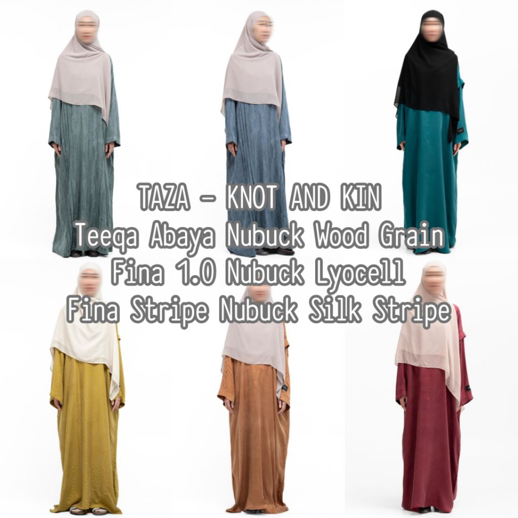 TAZA | NWT | Taza Knot and Kin | Teeqa Abaya Aegean Teal M | Fina Stripe Caramel S | Teeqa Abaya Lig