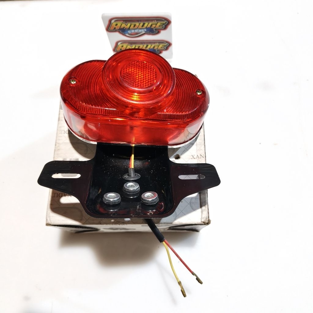 mika kaca lampu stoplamp belakang set pangkon Honda Astra s 69 S90 baru nos