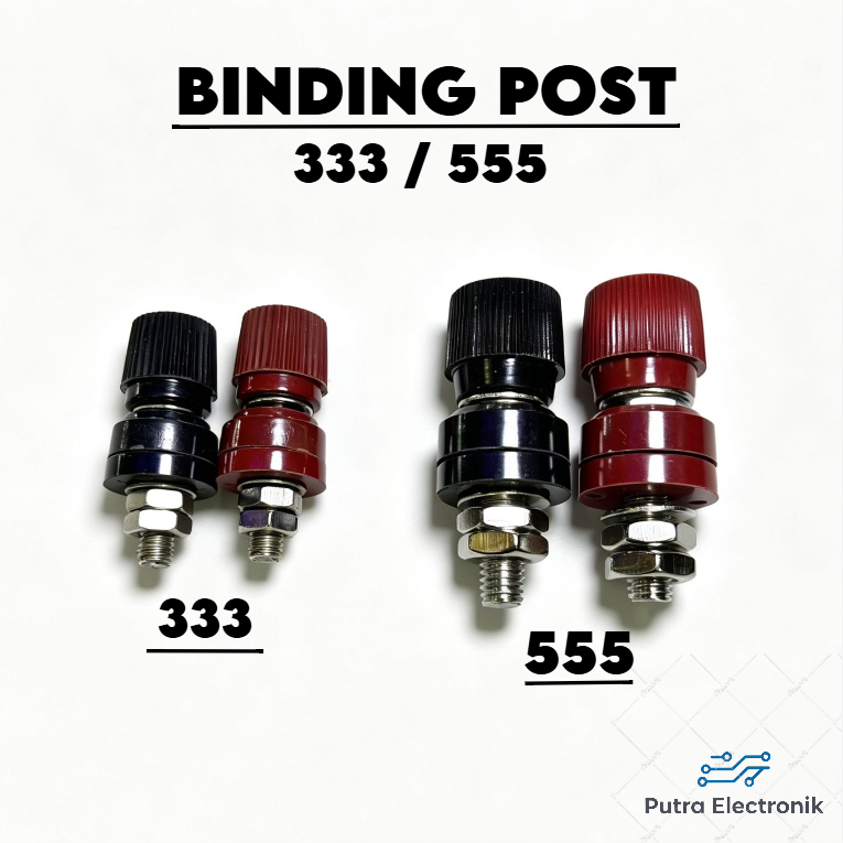 BINDING POST BIDING POST SET 333 / 555 PER 1SET MERAH HITAM MURAH KUALITAS BAIK