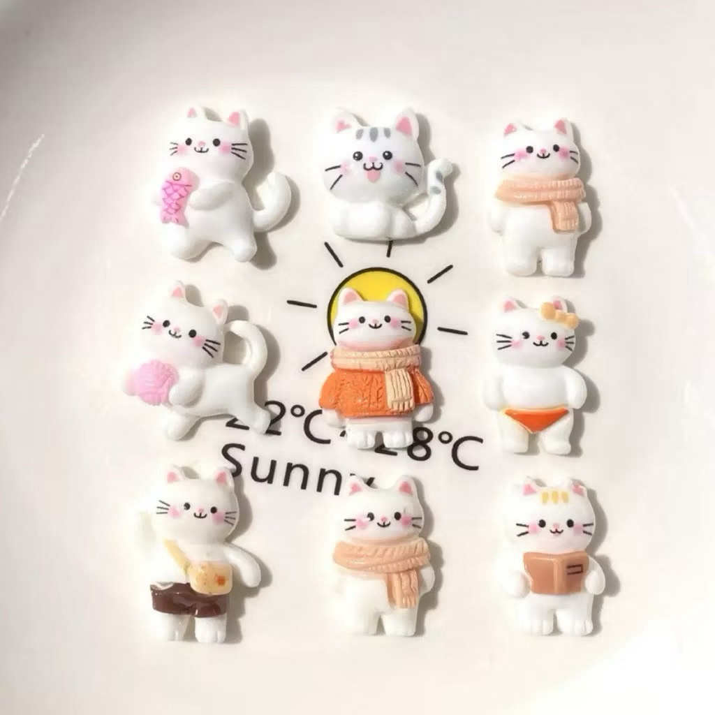 Isi 4 Miniatur Kucing Lucu Miniatur Kucing Kecil Mini Lucu