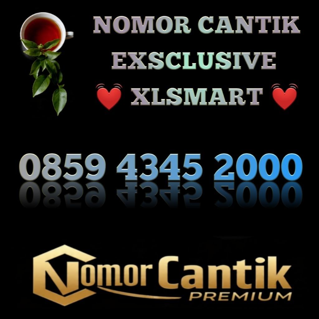 Nomor Cantik Exsclusive Perdana XL Axiata Spesial Varian Berurutan 345 Kombinasi Angka tahun 2000 Li