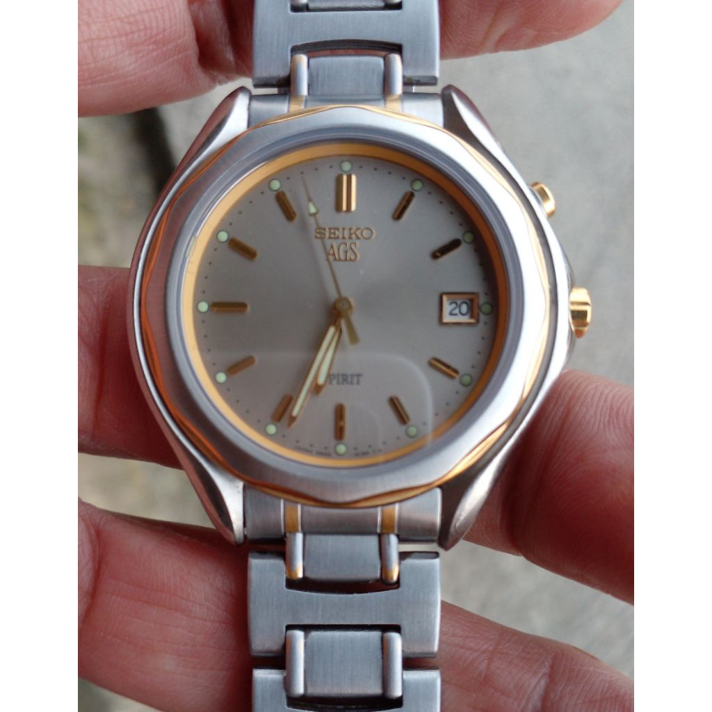 JAM TANGAN PRIA SEIKO SPIRIT AGS original seken preloved