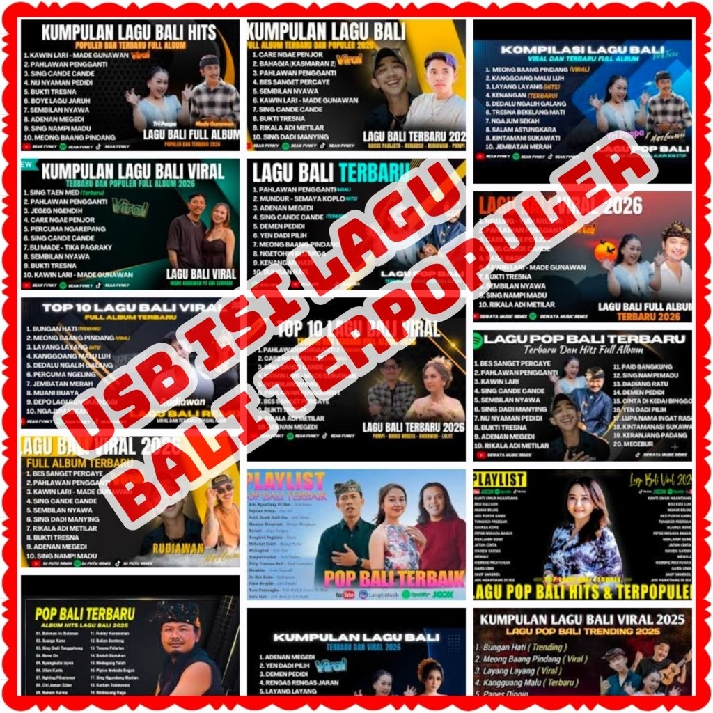 USB LAGU BUAT MOBIL-USB LAGU MP3 FULL LAGU BALI