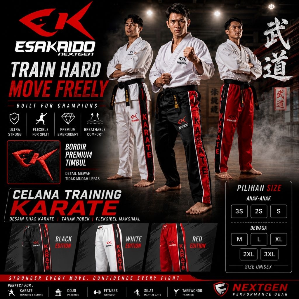 ESAKAIDO - CELANA TRAINING KARATE