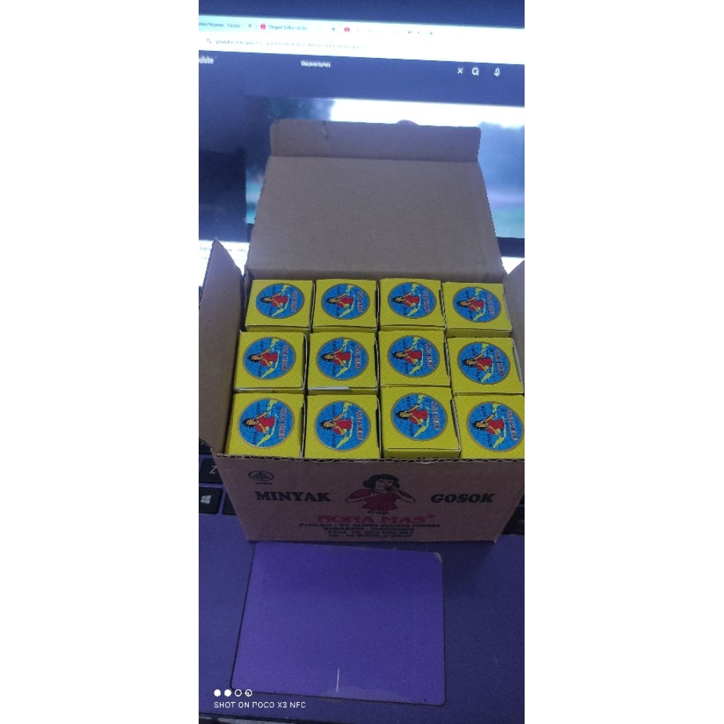 NONA MAS MINYAK GOSOK KEMASAN 1 DUS 12 BOTOL PER 35ml original dari flores 100% original