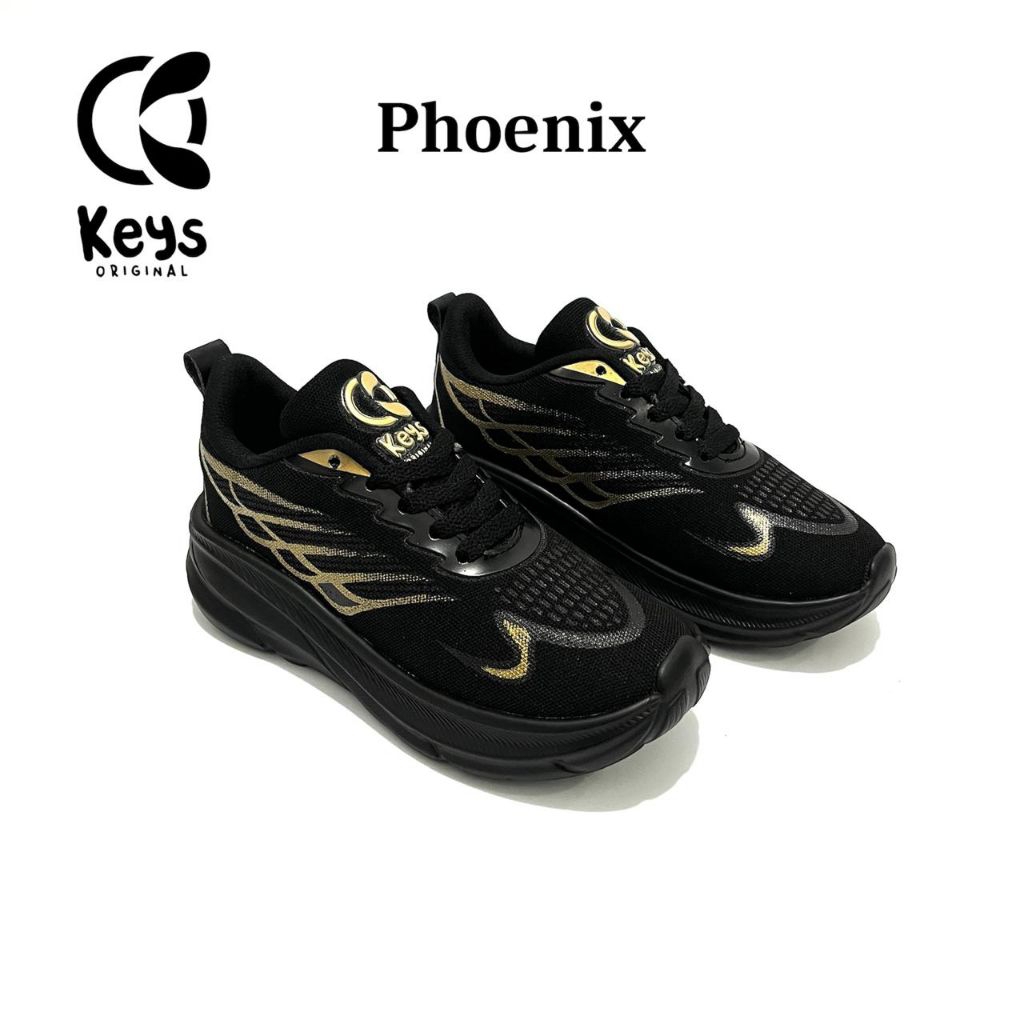 KEYS PHOENIX- Sepatu Sneakers Sekolah Olahraga Anak Laki Laki Perempuan Size 33-37 Umur 4-9 Tahun