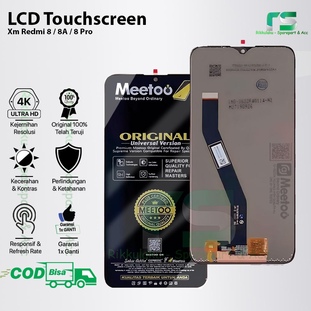 LCD Touchscreen Xiaomi Redmi 8A / Redmi 8 / Redmi 8A Pro Original 100% Fullset