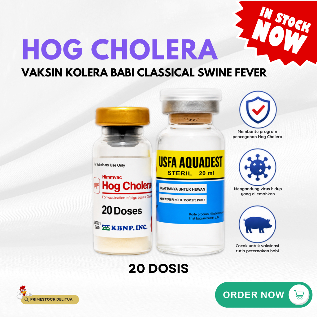 Vaksin Hog Cholera CSF Himmvac 20 Dosis Vaksin Kolera Babi Classical Swine Fever