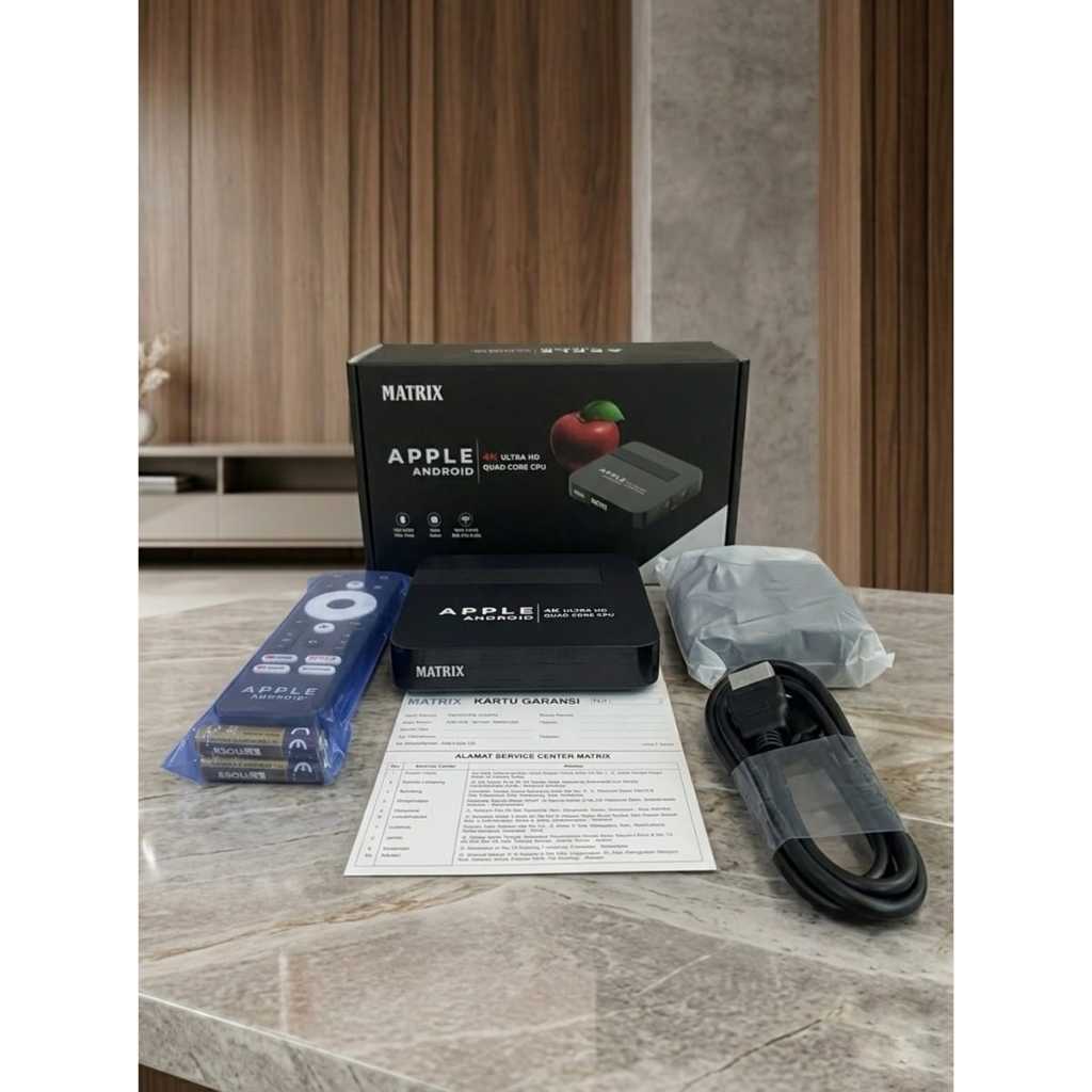 Android TV box Matrix Apple| Android 10 Ram 2Gb Wifi Android TV