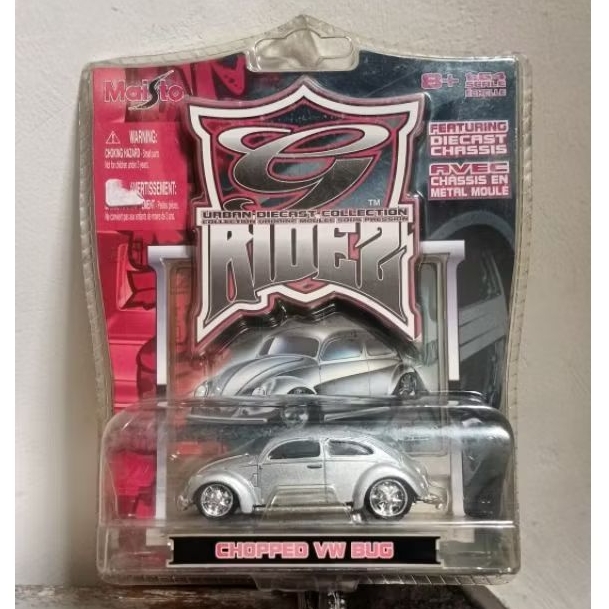 Maisto 1/64 VW volkswagen Chopped bug silver