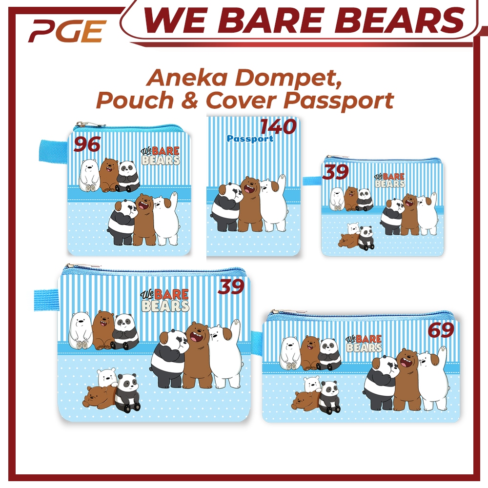 Mini Wallet Karakter We Bare Bears Dompet Koin Anak Dompet Souvenir Ulang Tahun