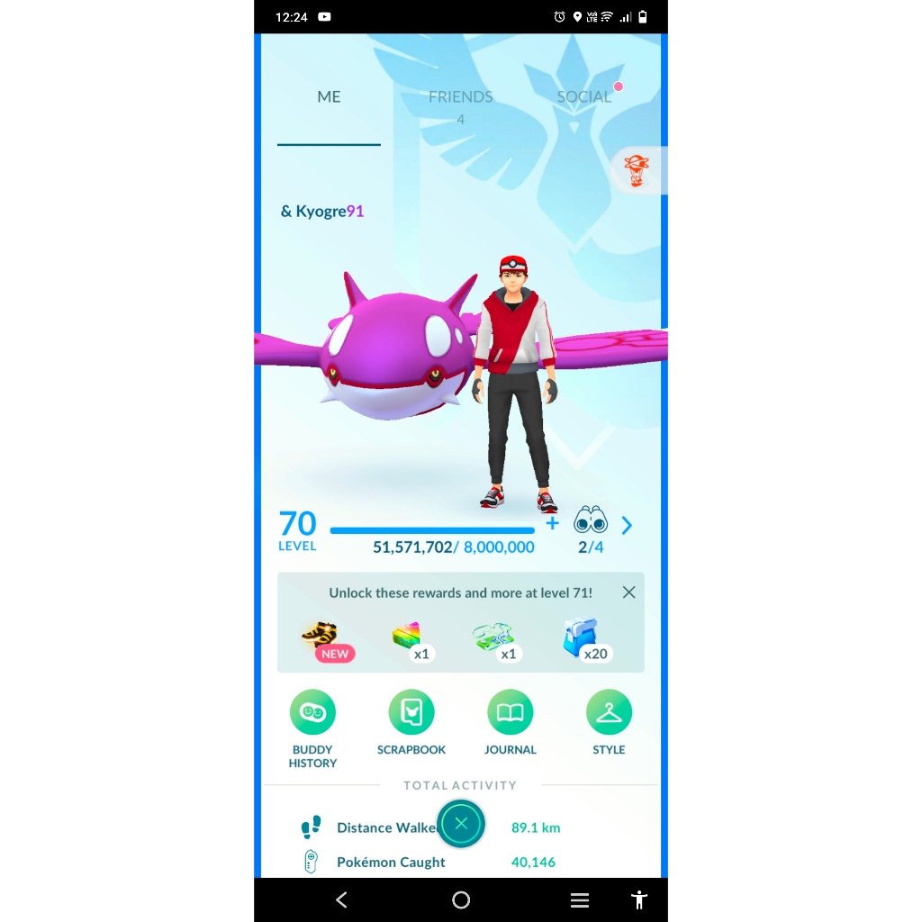 Paket Pokemon Go Siap Pakai (Akun level 70) Shiny Primal Kyogre BG, Shiny Primal Groudon