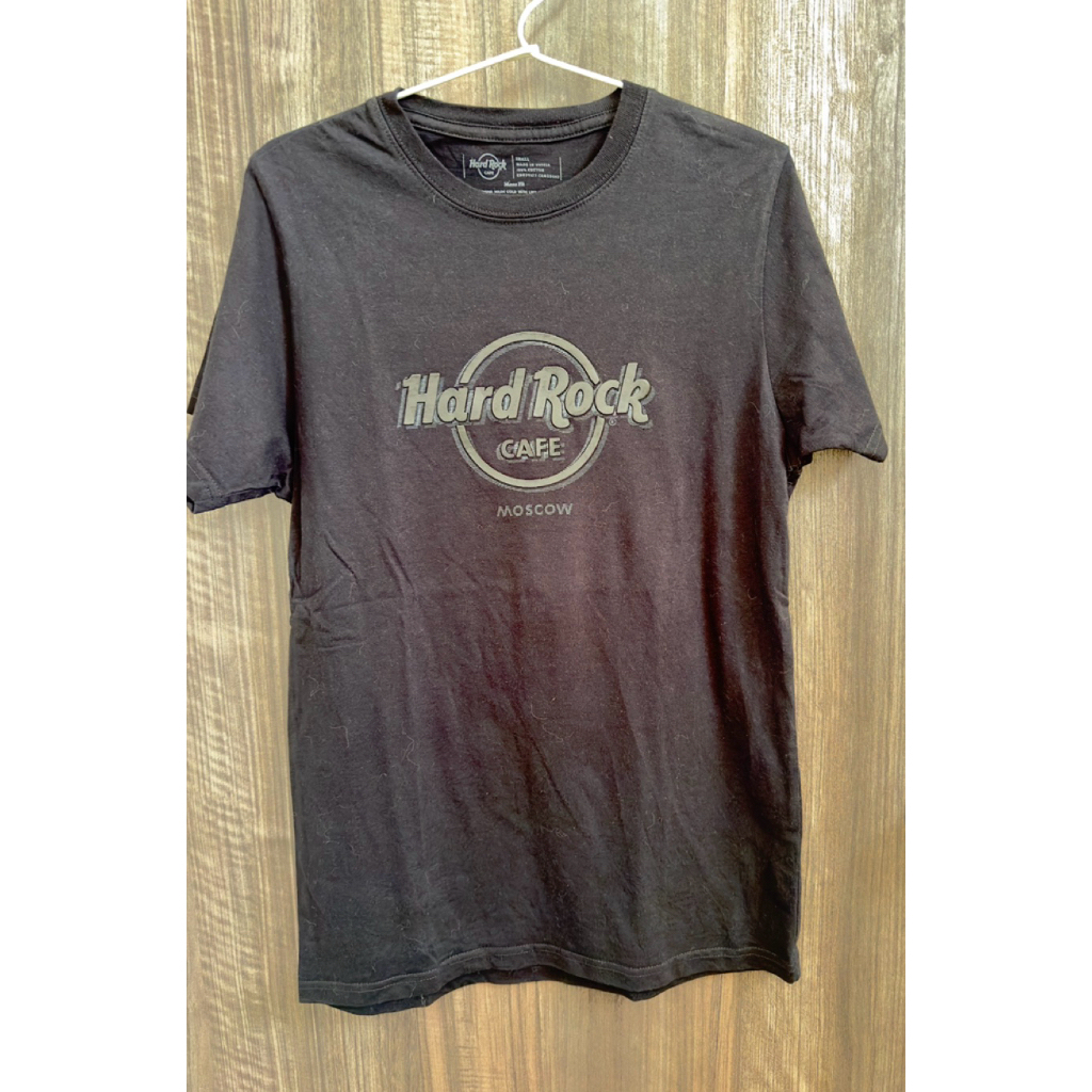 PRELOVED KAOS HARD ROCK CAFE MOSCOW ORI SIZE S LD 86CM PANJANG 65CM