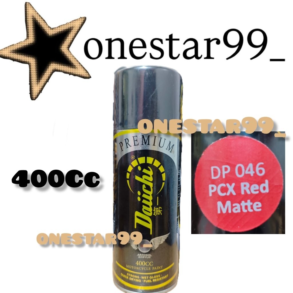 Pilok pylox pilox Cat Daiichi Daichi Pcx Red Matte 046 Merah Doff Dop 400Cc Daici