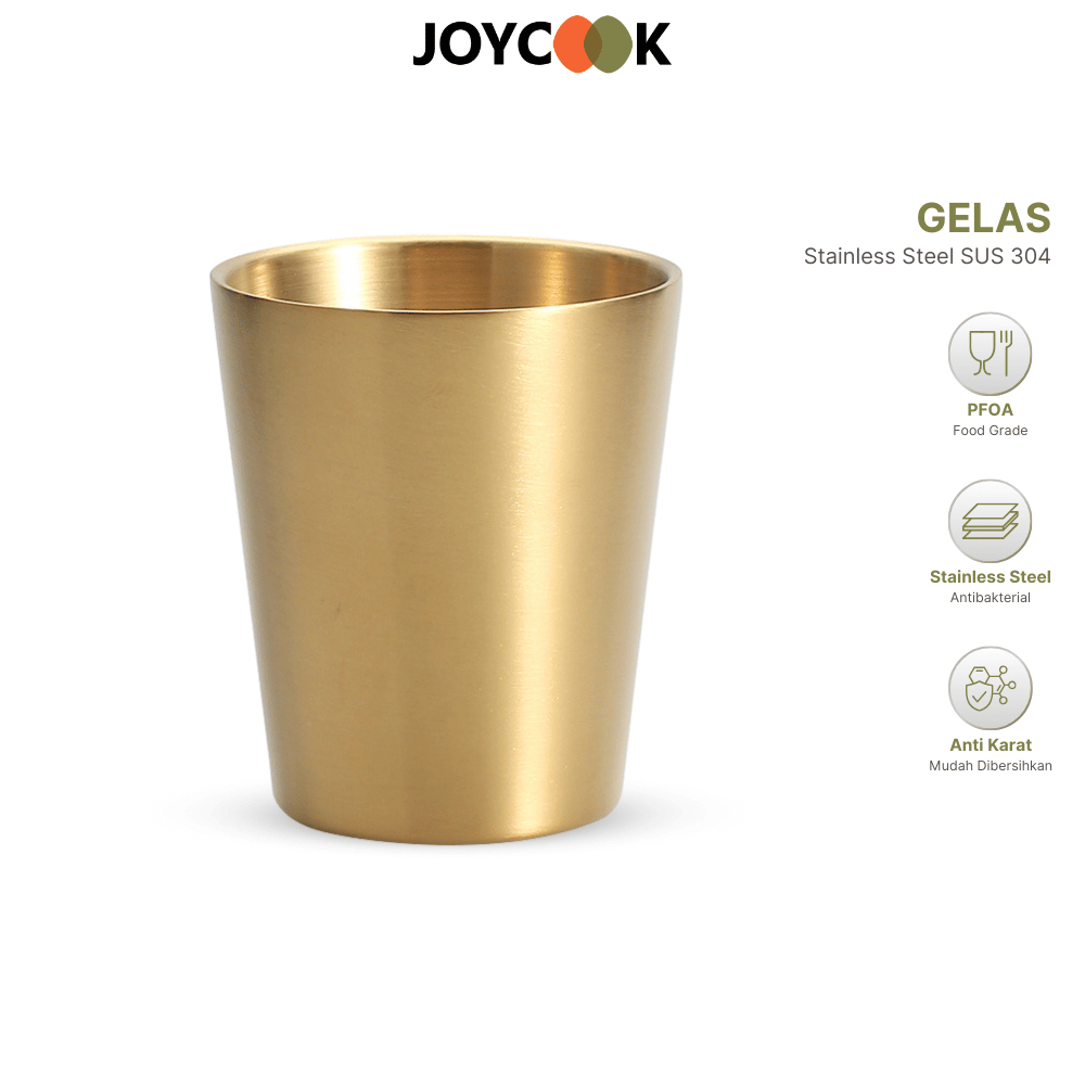 Gelas Stainless TEBAL Cangkir Stainless Tumblr Stainless Mug Stainless Besi Gold