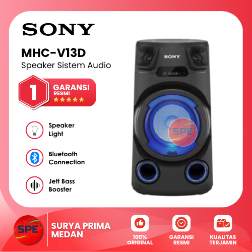 SPEAKER SISTEM AUDIO SONY BLUETOOTH MHC-V13d / MHC-V43D / MHC-V83D SONY MINI HIFI GARANSI RESMI (MED