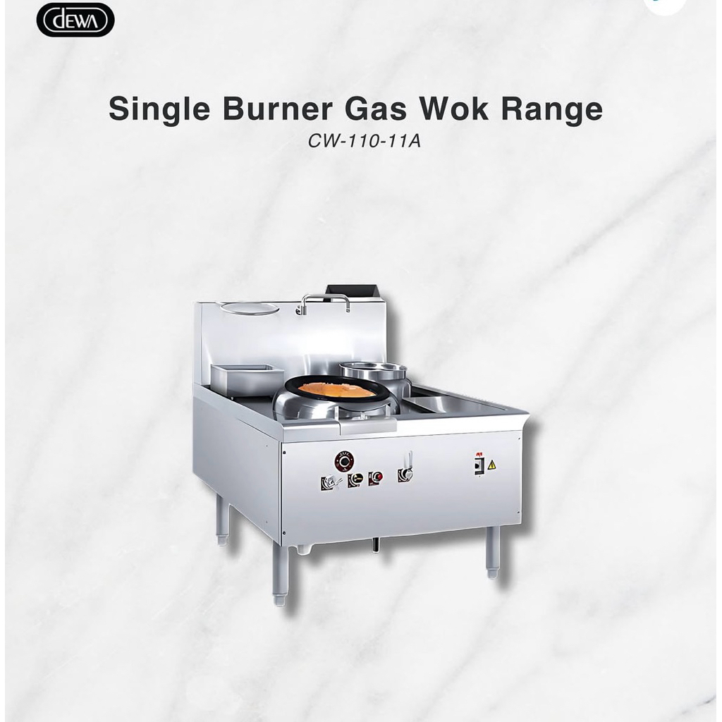 GAS KWALI RANGE WITH BLOWER DEWA CW-110-11A SINGLE BURNER