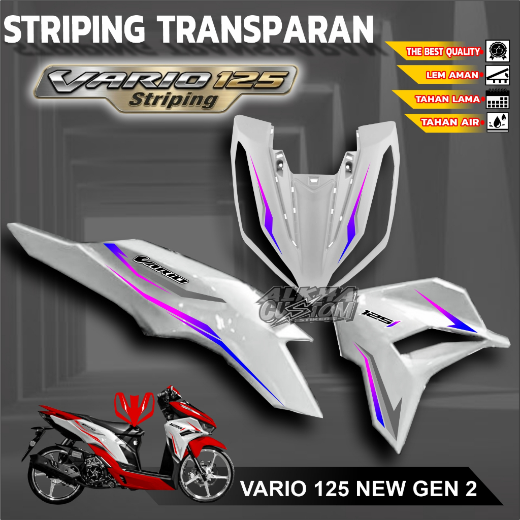 VARIO STIKER HONDA VARIO 125 GEN 2 STIKER FARIASI MOTOR HONDA VARIO GEN 2 BISA TAMBAH NAMA ATAU WARN
