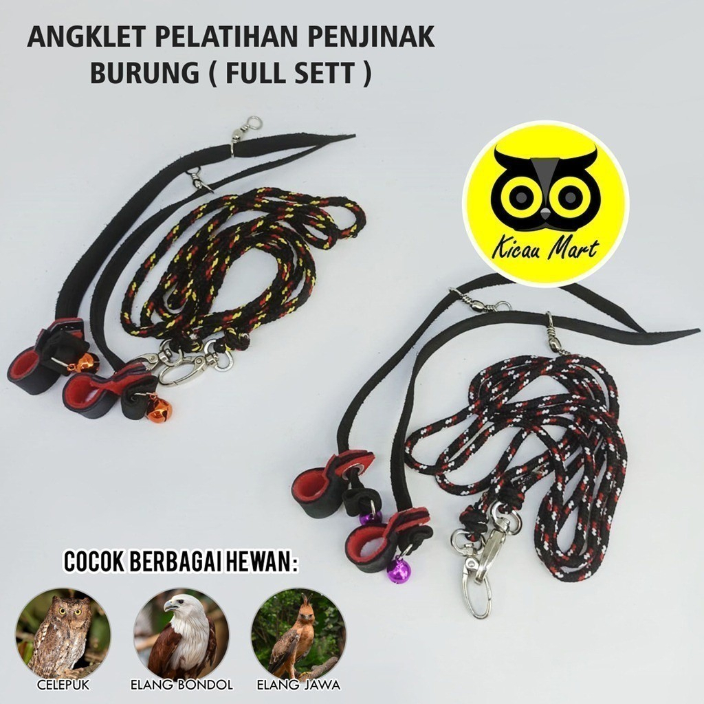 ANKLET CELEPUK TALI KAKI BURUNG BUFFY FISH OWL DAN STRIK SELEPITO UKURAN EXTRA LARGE ANGSEL