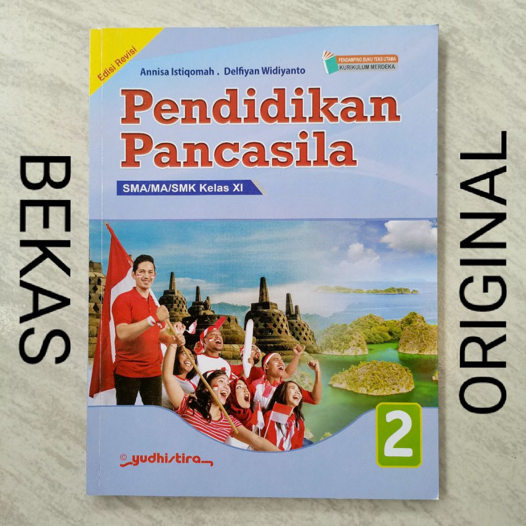 ( BUKU BEKAS ) ( ORIGINAL ) PPKN PKN Pendidikan Pancasila Kelas 2 XI 11 II SMA MA SMK MAK Penerbit Y