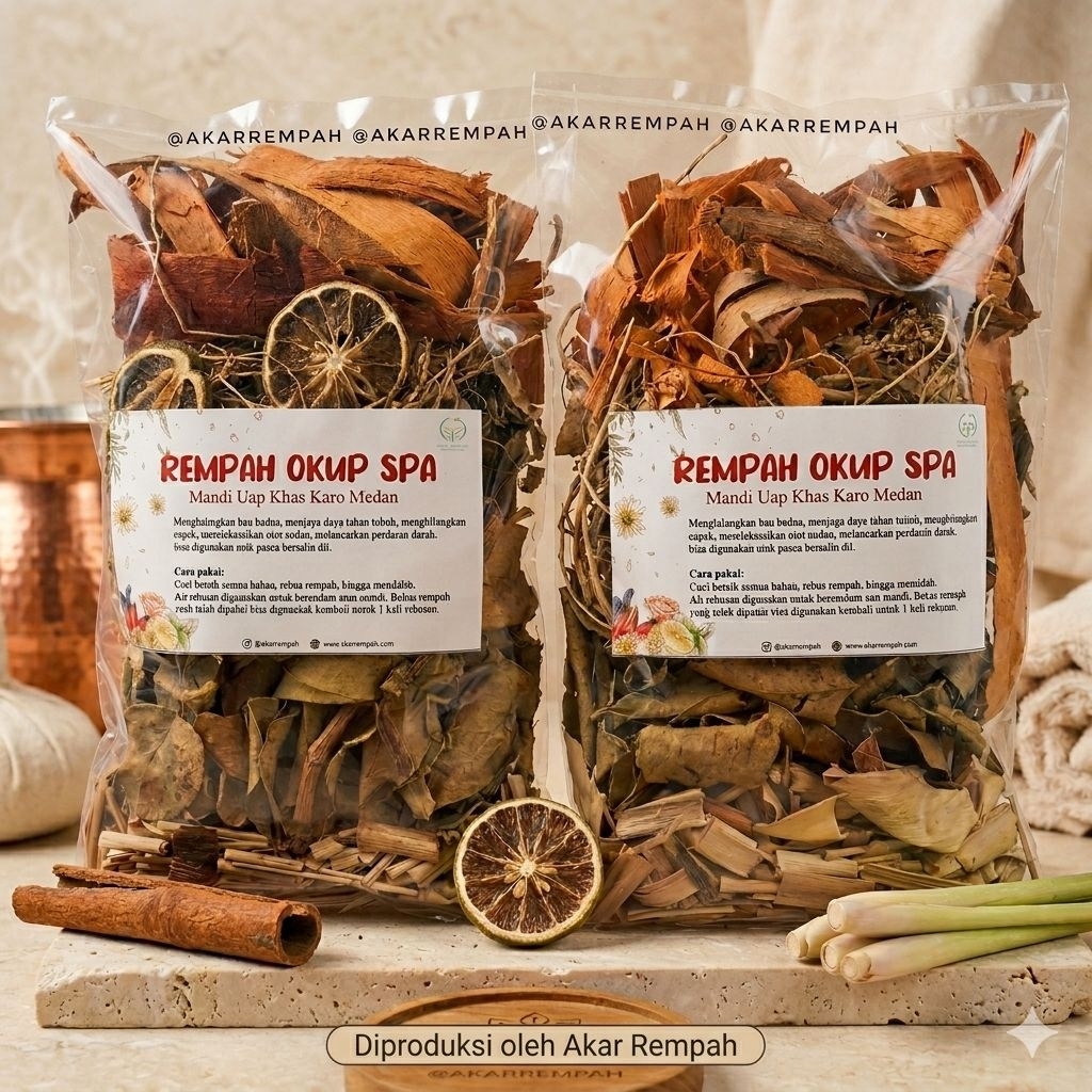 Akarrempah Rempah Tradisional Okup SPA Mandi Uap Karo Medan / Perawatan Kecantikan Isikeranjangmu