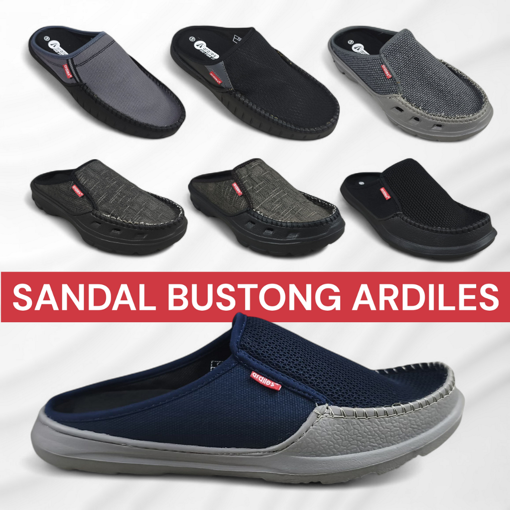 Ardiles Sandal Bustong Pria - Sandal Kain Ringan