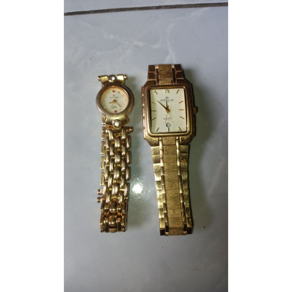 JAM TANGAN LAUREN DIOR 23 GOLD PLATED ORIGINAL