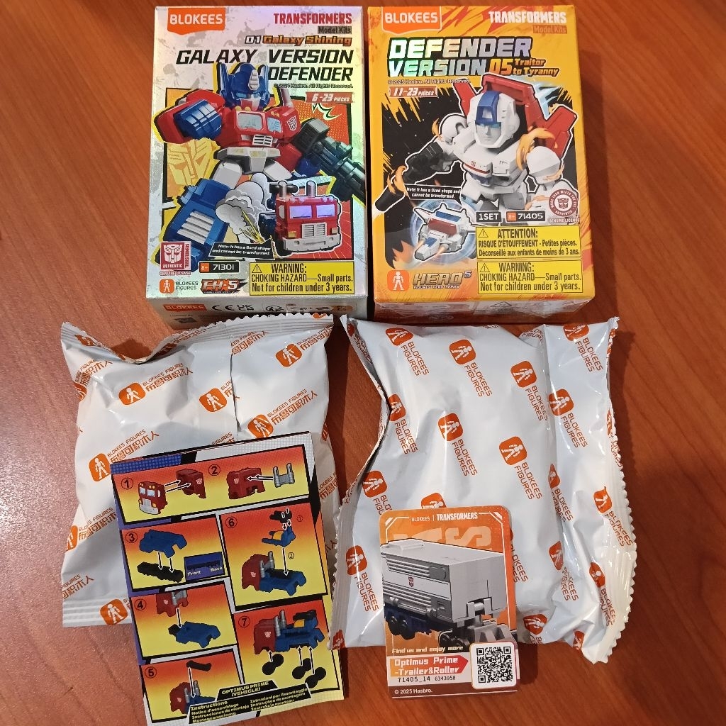 Blokees - Transformers Galaxy Defender 1&5 - Optimus Prime Vehicle  + Optimus Prime trailer