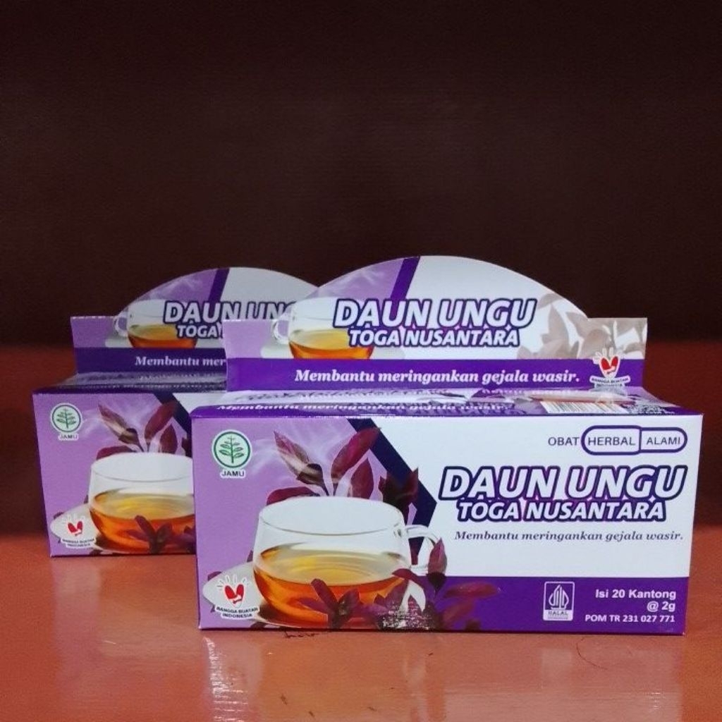 Teh Daun Ungu, Daun Ungu teh, daun ungu gejala wasir