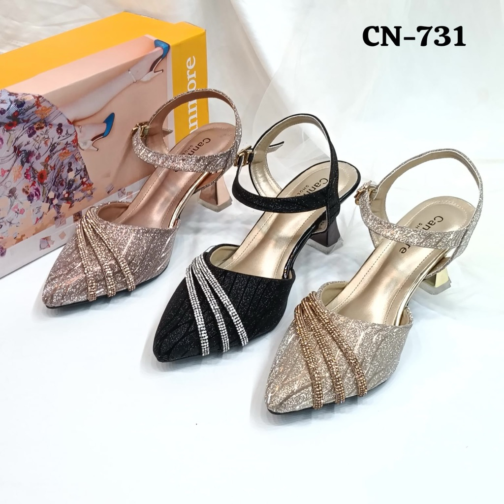 canmore-sandal wanita CN-731 sandal slop tali layer mewah