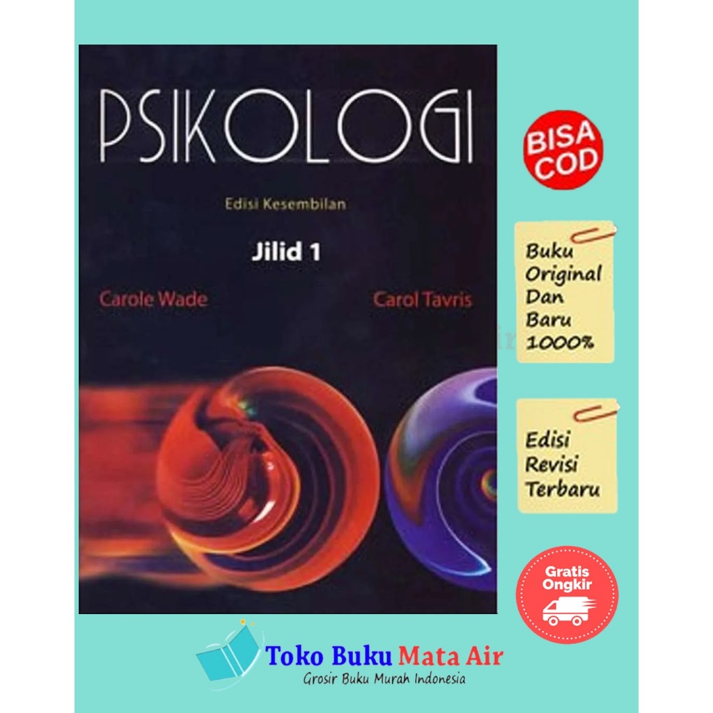 PSIKOLOGI EDISI 9 JILID 1 & 2 - CAROLE WADE & CAROL T - ERLANGGA