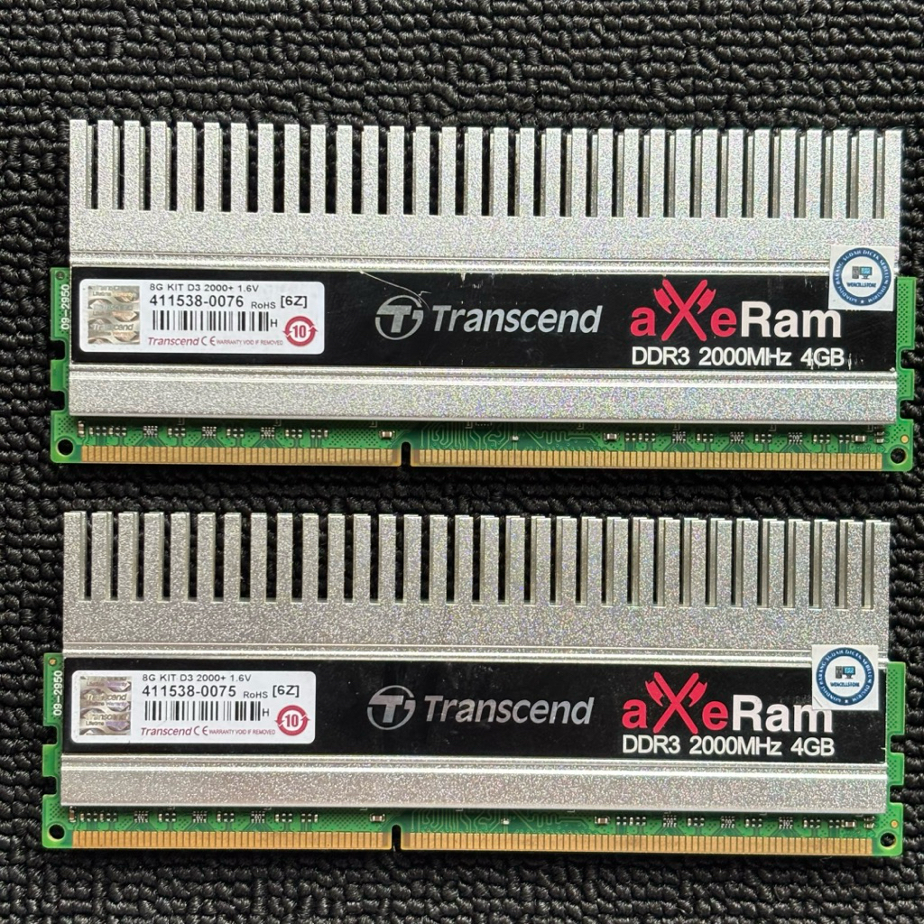 RAM GAMING TRANSCEND 8GB KIT 2X4GB PC3-16000/2000MHZ DDR3 AXERAM