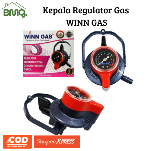 Kepala Regulator Winn Gas SNI Pengunci Ganda anti bocor/Regulator Winn Gas