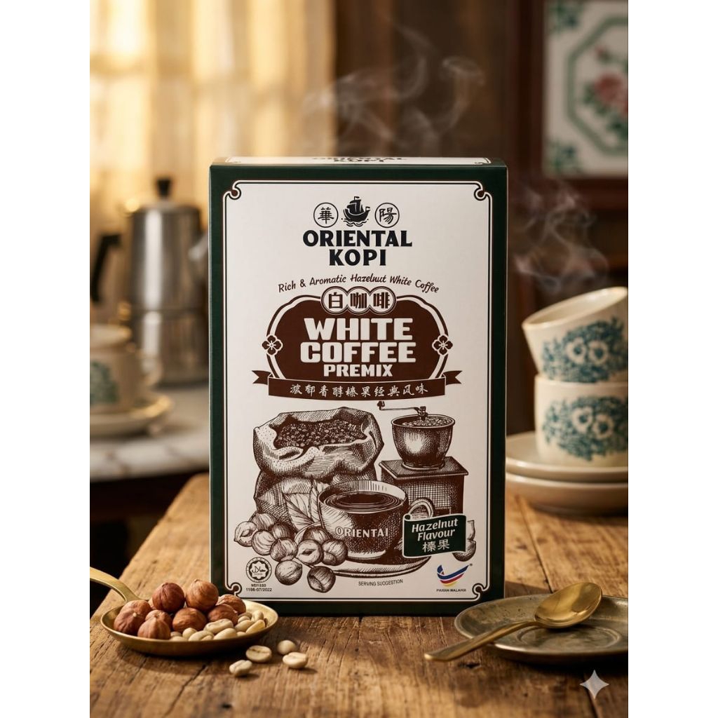 ORIENTAL WHITE COFFEE HAZELNUT