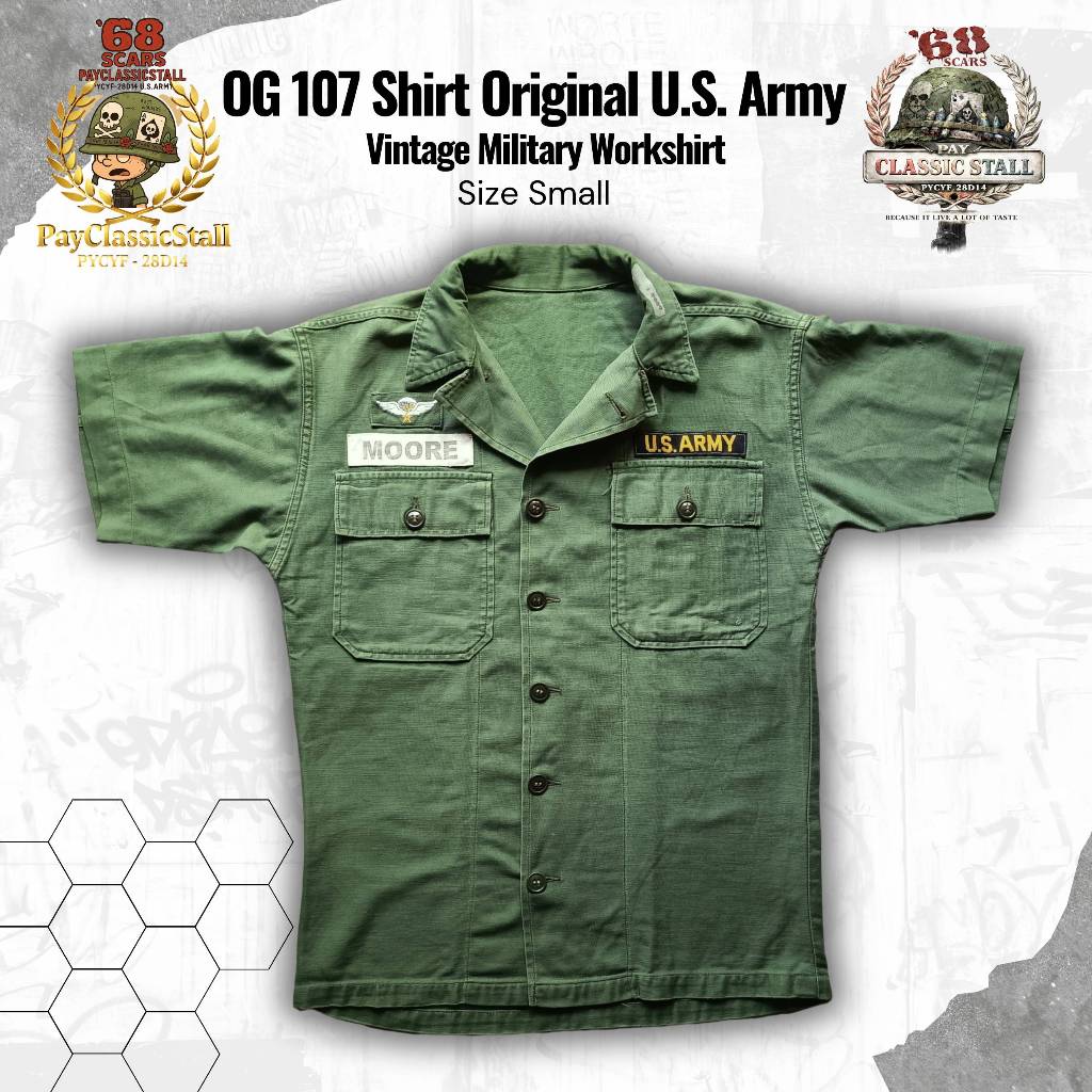 Kemeja Vintage OG107 / Fatigue Shirt, US Army 1960