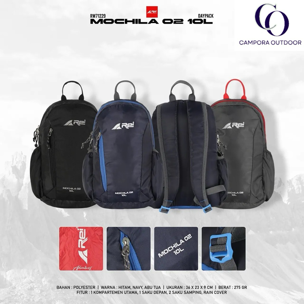 TAS RANSEL MOCHILA 02 AREI 10 LITER