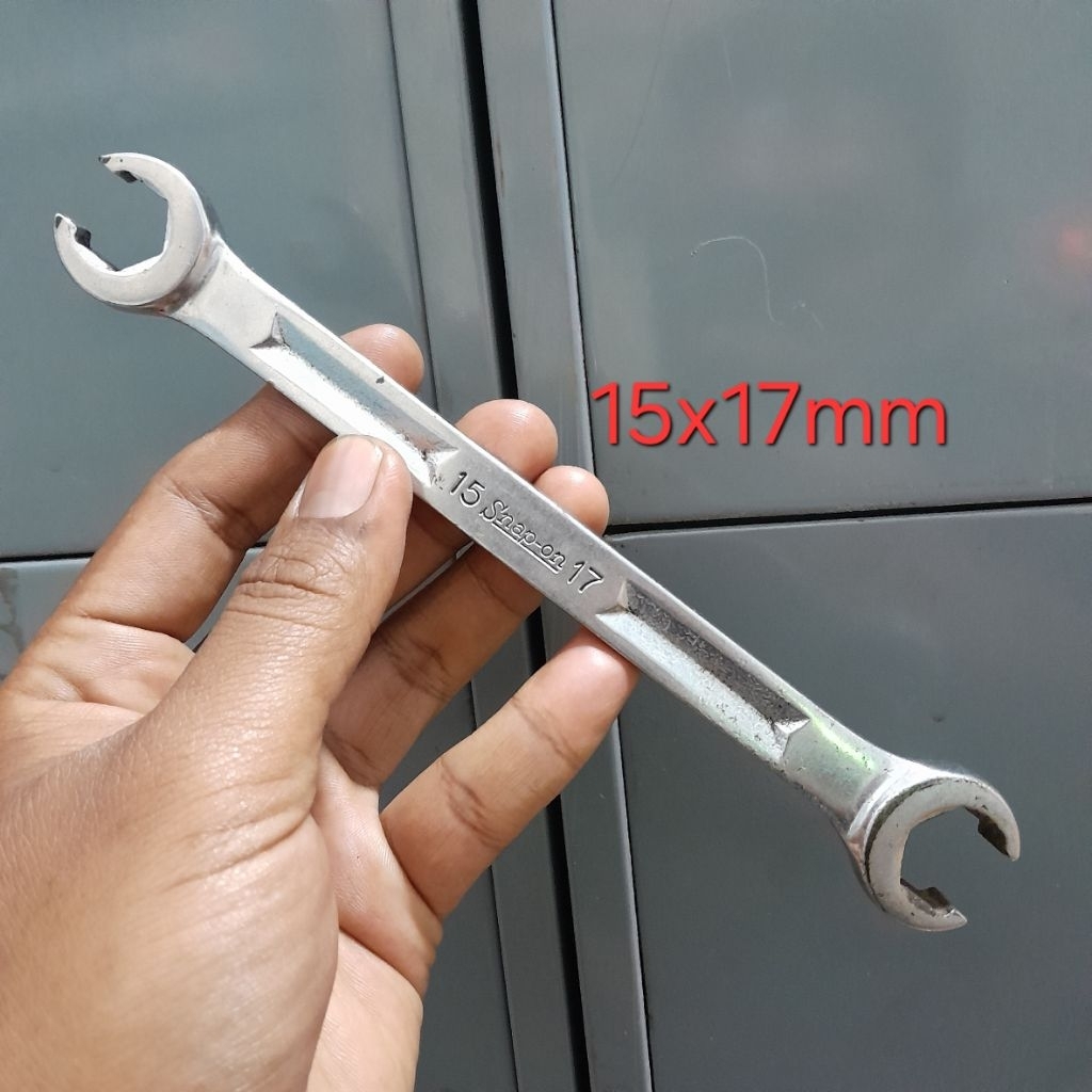 Snap-On Flare Nut Wrench 15x17mm RXM1517S Kunci Nepel Snap on USA