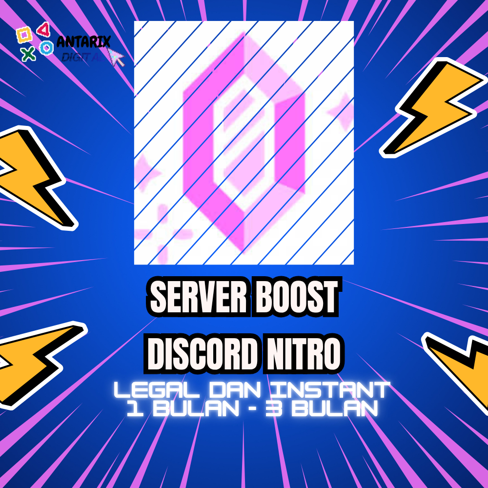 Server Boost Discord Nitro - 1 Bulan / 3 Bulan - HIGH QUALITY / INSTANT