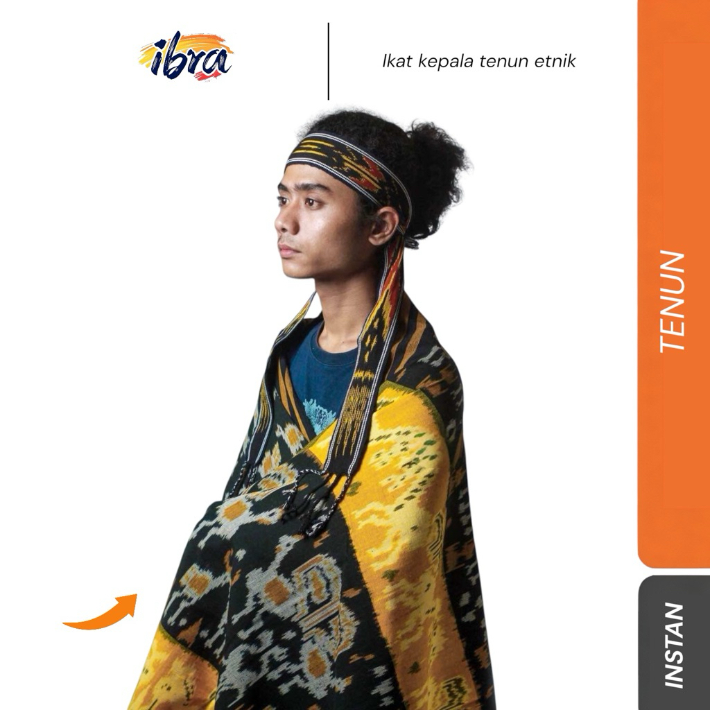 ikat kepala tenun / kain tenun ikat kepala etnik lombok ntt sumba dayak toraja dll