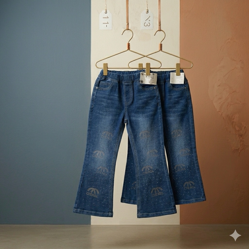 Jeans anak tanggung celana levis anak perempuan 6-12 tahun