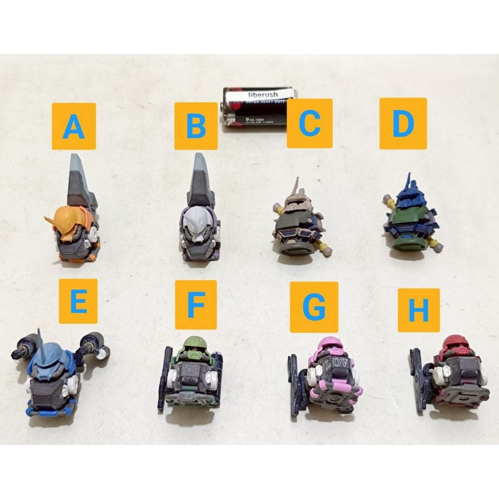 [/Pcs] Bandai gashapon gundam head collection blade zaku phantom , Ms-14 gelgoog  , zaku warrior hea