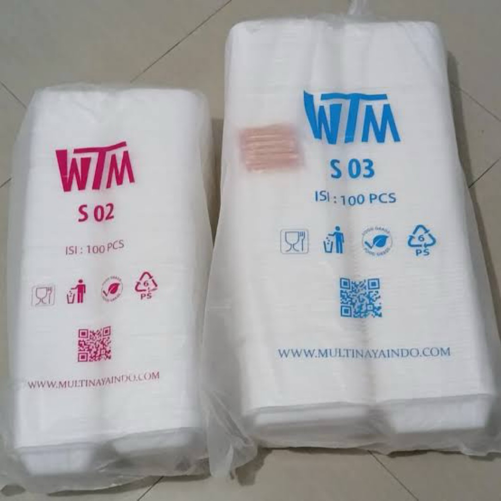 STEROFOM BOX MAKAN WADAH MAKAN / STEROFOAM 1 BALL