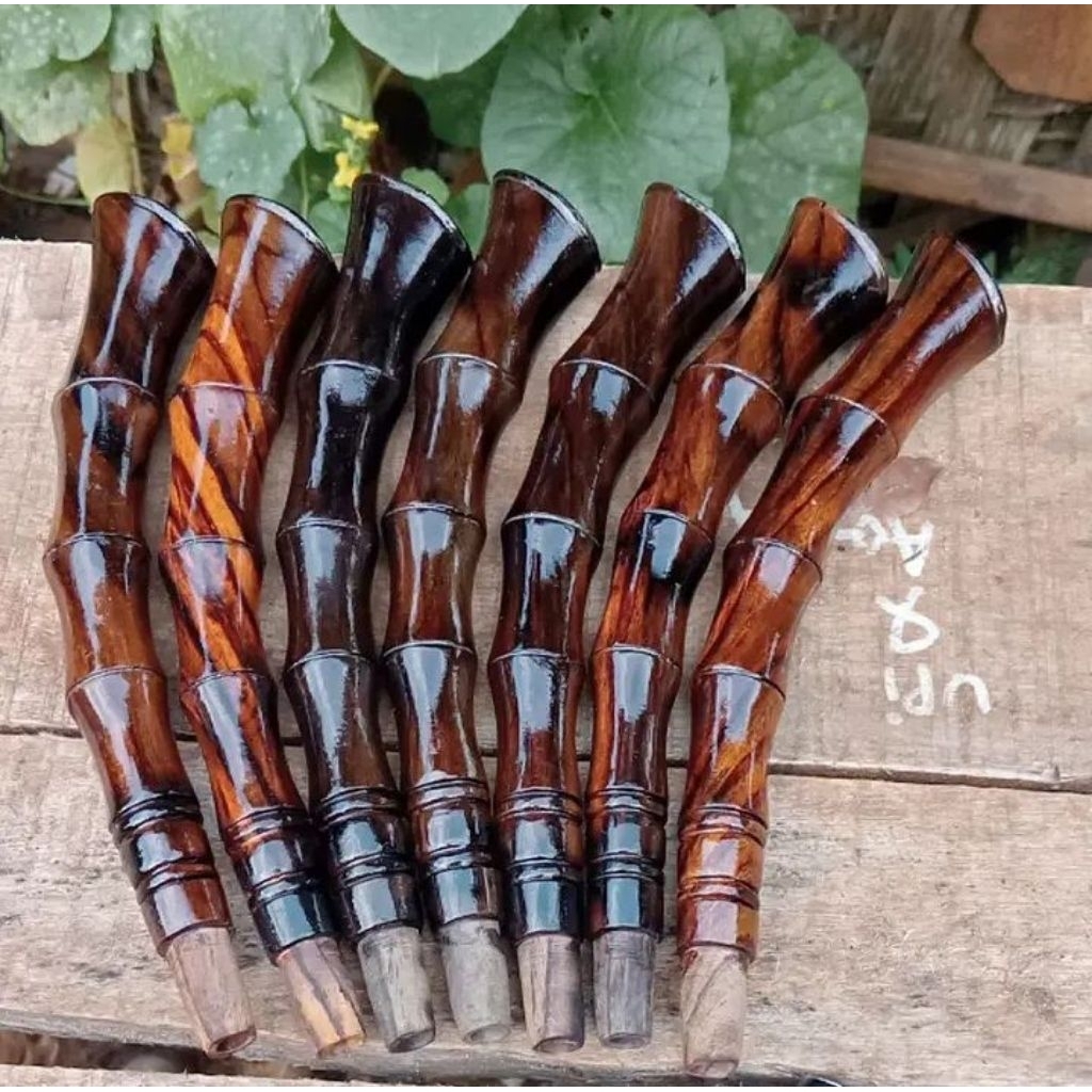 7pcs pahul gagang joran timbang bahan kayu sonokeling