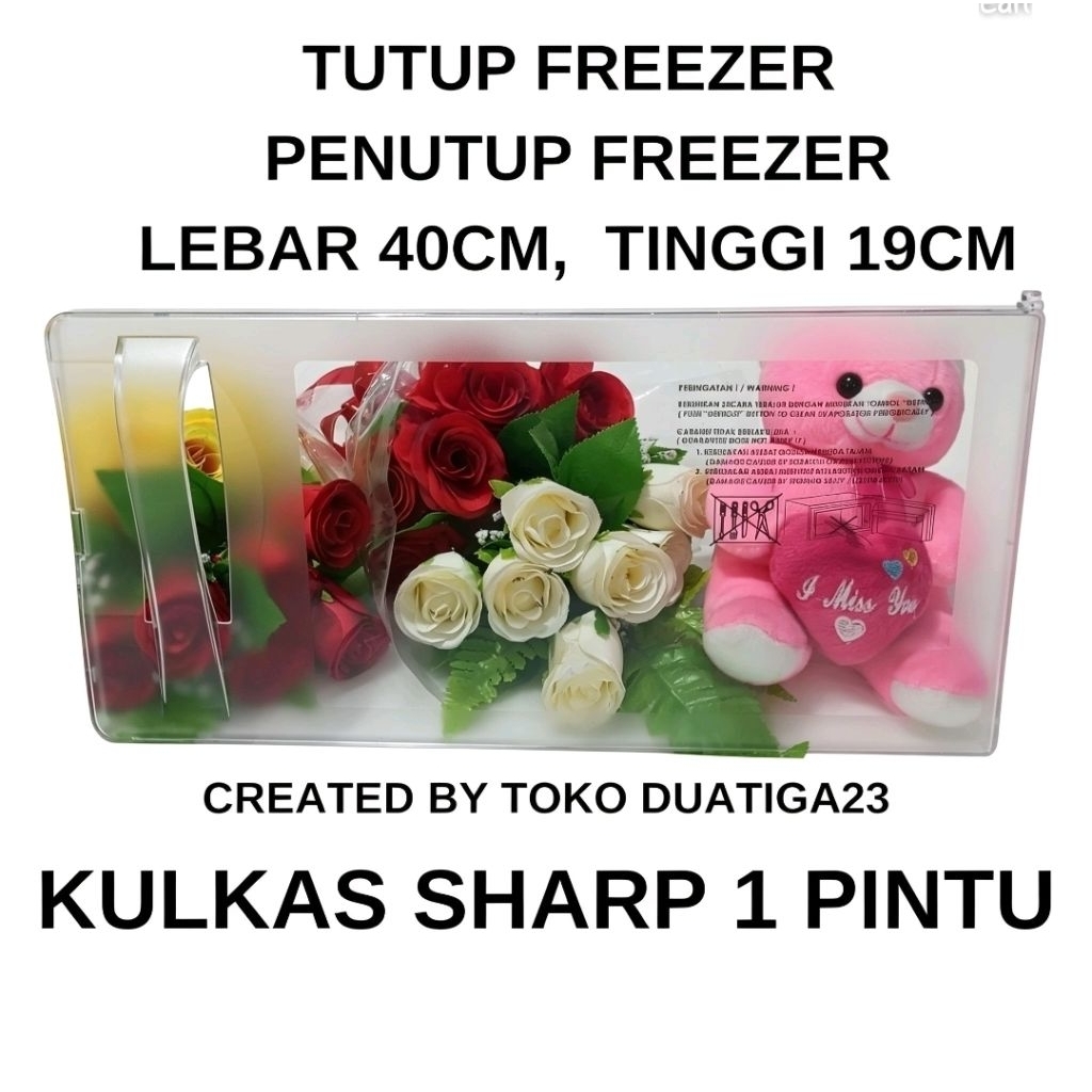 Tutup Freezer Pintu Freezer Kulkas Sharp Kirei SJ-M190