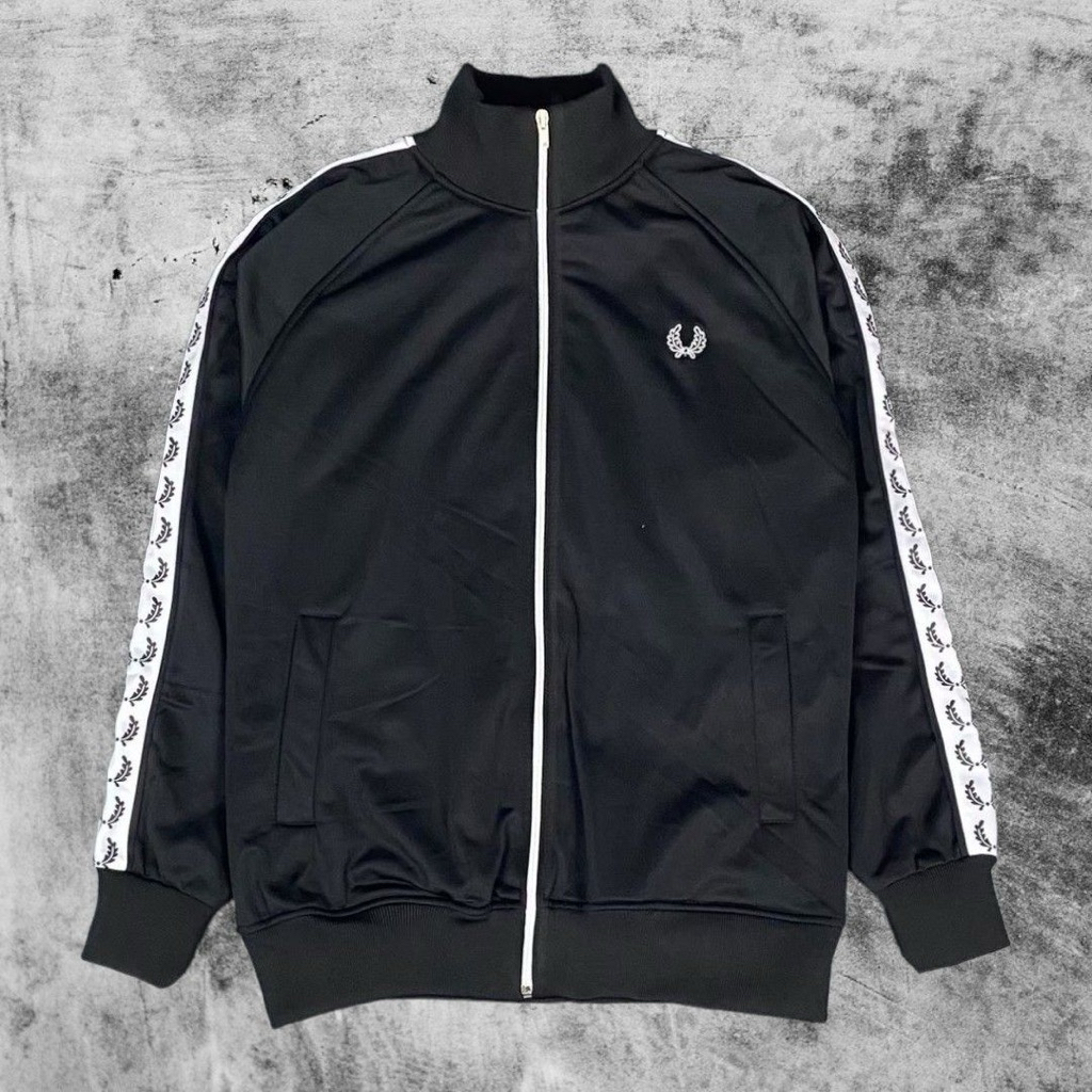 TC FP Tracktop Fred Perry HItam tape WHITE BEKAS VVGC