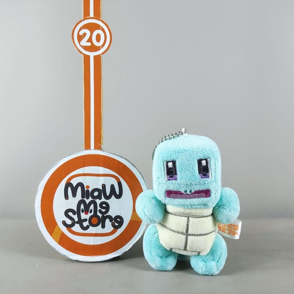 Ganci Gantungan Kunci Boneka Pokemon Squirtle Quest Kotak Original Pokemon Center